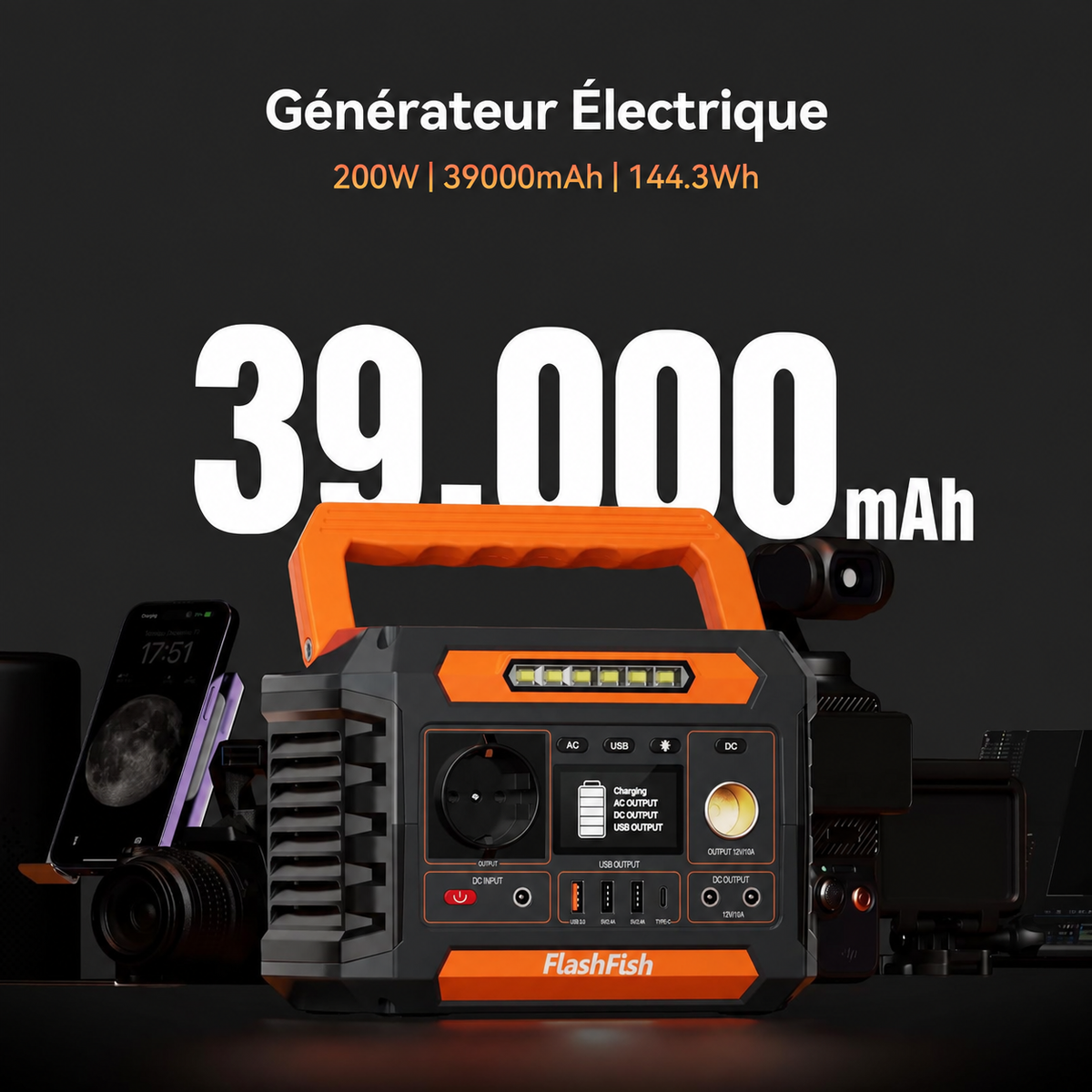 Voltaris Core 200 Lite – 200W / 144Wh